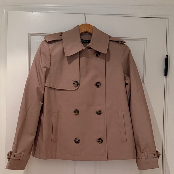 Lauren Ralph Lauren Jackets & Blazers - Lauren Ralph Lauren Women's Tan Double-Breasted Trench Coat